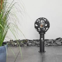 Hofstein Saaseg Wegeleuchte Schwarz, 1-flammig, Bewegungsmelder -Günstiges Wegeleuchten Geschäft saaseg wegeleuchte h3438848 11