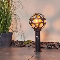 Hofstein Saaseg Wegeleuchte Schwarz, 1-flammig, Bewegungsmelder -Günstiges Wegeleuchten Geschäft saaseg wegeleuchte h3438848 6