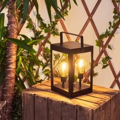 Hofstein Sciolze Solarleuchte LED Schwarz, Transparent, Klar, 2-flammig -Günstiges Wegeleuchten Geschäft sciolze solarleuchte h3428610 6