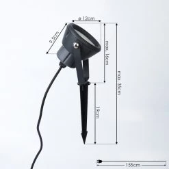 Hofstein Sempach Gartenstrahler LED Schwarz, 1-flammig, Farbwechsler -Günstiges Wegeleuchten Geschäft sempach gartenstrahler h3447413 3