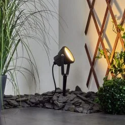 Hofstein Sempach Gartenstrahler LED Schwarz, 1-flammig, Farbwechsler -Günstiges Wegeleuchten Geschäft sempach gartenstrahler h3447413 6