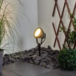 Hofstein Sempach Gartenstrahler LED Schwarz, 1-flammig, Farbwechsler -Günstiges Wegeleuchten Geschäft sempach gartenstrahler h3447413 8