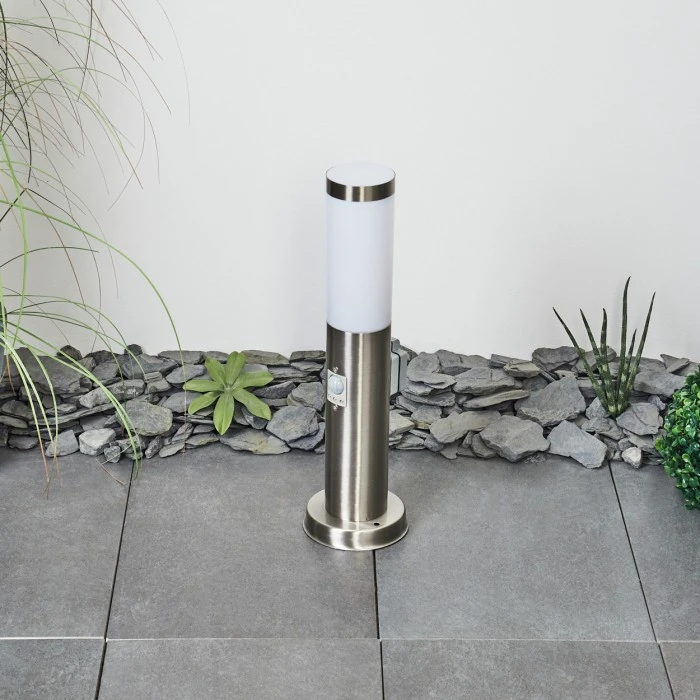 Hofstein Sessa Wegeleuchte Nickel-Matt, 1-flammig, Bewegungsmelder 14 Hofstein Sessa Wegeleuchte Nickel-Matt, 1-flammig, Bewegungsmelder – Bild 12