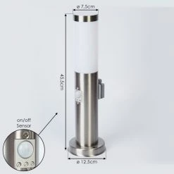Hofstein Sessa Wegeleuchte Nickel-Matt, 1-flammig, Bewegungsmelder 17 Hofstein Sessa Wegeleuchte Nickel-Matt, 1-flammig, Bewegungsmelder -Günstiges Wegeleuchten Geschäft sessa wegeleuchte h3018064 3