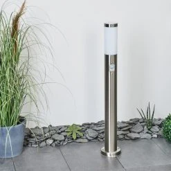 Hofstein Sessa Wegeleuchte Nickel-Matt, 1-flammig, Bewegungsmelder -Günstiges Wegeleuchten Geschäft sessa wegeleuchte h3018132 11