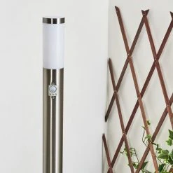 Hofstein Sessa Wegeleuchte Nickel-Matt, 1-flammig, Bewegungsmelder -Günstiges Wegeleuchten Geschäft sessa wegeleuchte h3018163 1