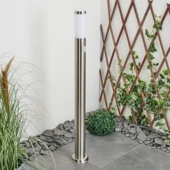 Hofstein Sessa Wegeleuchte Nickel-Matt, 1-flammig, Bewegungsmelder -Günstiges Wegeleuchten Geschäft sessa wegeleuchte h3018163 11