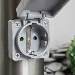 Hofstein Sessa Wegeleuchte Nickel-Matt, 1-flammig, Bewegungsmelder -Günstiges Wegeleuchten Geschäft sessa wegeleuchte h3018163 5