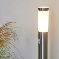 Hofstein Sessa Wegeleuchte Nickel-Matt, 1-flammig, Bewegungsmelder -Günstiges Wegeleuchten Geschäft sessa wegeleuchte h3018163 8