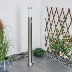 Hofstein Sessa Wegeleuchte Nickel-Matt, 1-flammig, Bewegungsmelder -Günstiges Wegeleuchten Geschäft sessa wegeleuchte h3018187 10