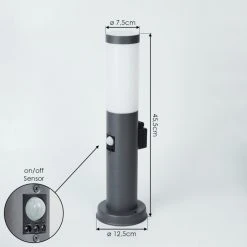 Hofstein Sessa Wegeleuchte Anthrazit, 1-flammig, Bewegungsmelder -Günstiges Wegeleuchten Geschäft sessa wegeleuchte h3018248 3