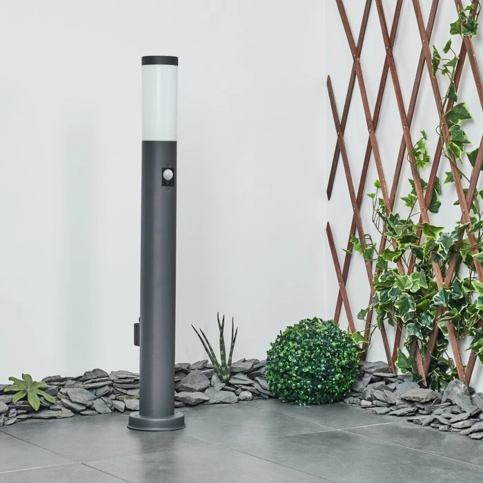 Hofstein Sessa Wegeleuchte Anthrazit, 1-flammig, Bewegungsmelder 15 Hofstein Sessa Wegeleuchte Anthrazit, 1-flammig, Bewegungsmelder – Bild 13