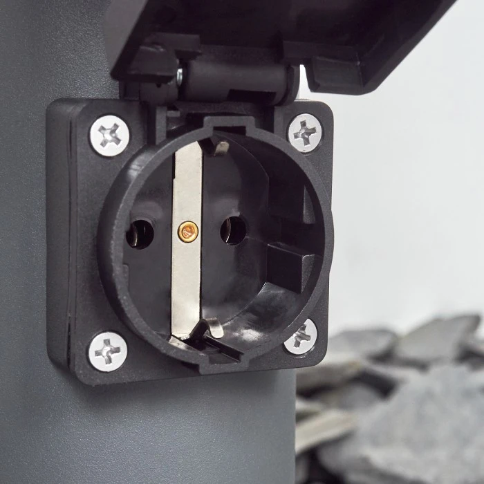 Hofstein Sessa Wegeleuchte Anthrazit, 1-flammig, Bewegungsmelder 5 Hofstein Sessa Wegeleuchte Anthrazit, 1-flammig, Bewegungsmelder – Bild 3