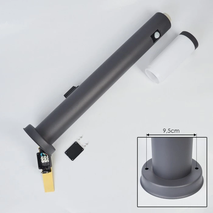 Hofstein Sessa Wegeleuchte Anthrazit, 1-flammig, Bewegungsmelder 7 Hofstein Sessa Wegeleuchte Anthrazit, 1-flammig, Bewegungsmelder – Bild 5