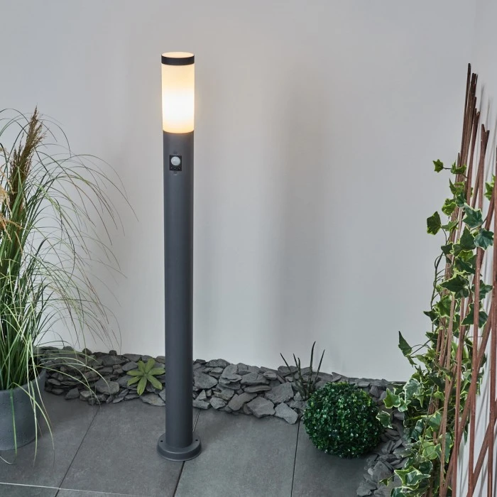Hofstein Sessa Wegeleuchte Anthrazit, 1-flammig, Bewegungsmelder 9 Hofstein Sessa Wegeleuchte Anthrazit, 1-flammig, Bewegungsmelder – Bild 7
