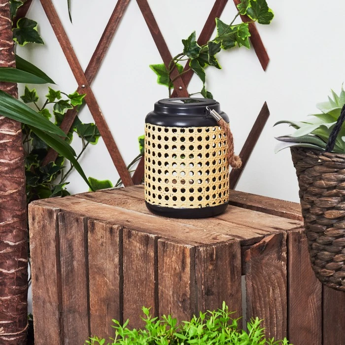 Hofstein Sessivi Solar-Tischleuchte LED Schwarz, Braun, 1-flammig 4 Hofstein Sessivi Solar-Tischleuchte LED Schwarz, Braun, 1-flammig – Bild 2