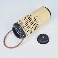 Hofstein Sessivi Solarleuchte LED Schwarz, Braun, Holz hell, 1-flammig -Günstiges Wegeleuchten Geschäft sessivi solarleuchte h3418932 4