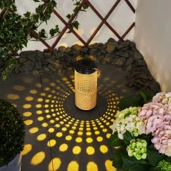 Hofstein Sessivi Solarleuchte LED Schwarz, Braun, Holz hell, 1-flammig -Günstiges Wegeleuchten Geschäft sessivi solarleuchte h3418932 6