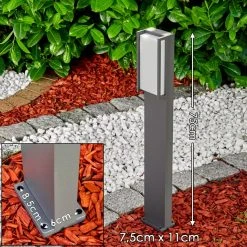 Hofstein Skove Wegeleuchte LED Anthrazit, 1-flammig -Günstiges Wegeleuchten Geschäft skove wegeleuchte h3301838 do1 1