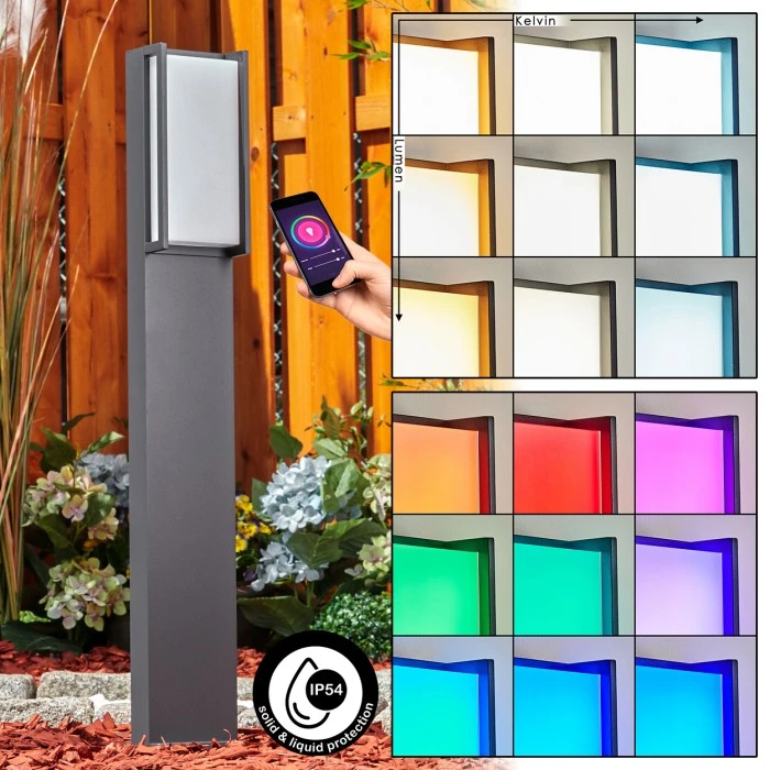 Hofstein Skove Wegeleuchte LED Anthrazit, 1-flammig, Farbwechsler 3 Hofstein Skove Wegeleuchte LED Anthrazit, 1-flammig, Farbwechsler