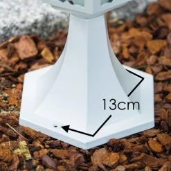 Hofstein Sockelleuchte 1334L WH Wei&szlig;, 1-flammig -Günstiges Wegeleuchten Geschäft sockelleuchte 1334l wh 1334 l wh2 2