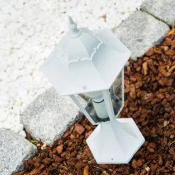 Hofstein Sockelleuchte 1334L WH Wei&szlig;, 1-flammig -Günstiges Wegeleuchten Geschäft sockelleuchte 1334l wh 1334 l wh2 4