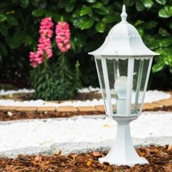 Hofstein Sockelleuchte 1334L WH Wei&szlig;, 1-flammig -Günstiges Wegeleuchten Geschäft sockelleuchte 1334l wh 1334 l wh2 7