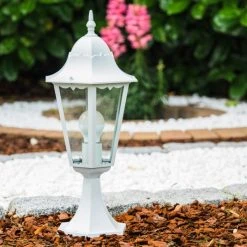 Hofstein Sockelleuchte 1334L WH Wei&szlig;, 1-flammig -Günstiges Wegeleuchten Geschäft sockelleuchte 1334l wh 1334 l wh2 9