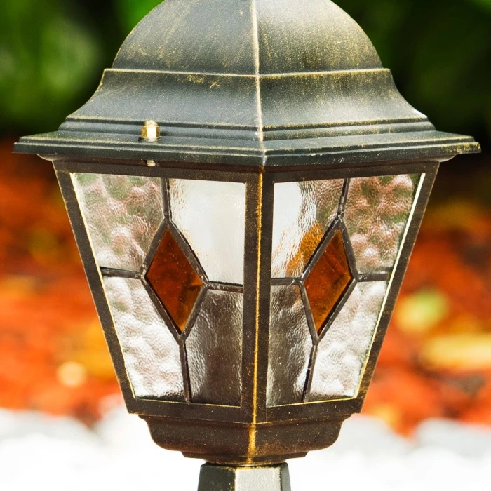 Hofstein Sockelleuchte Antibes Braun, Gold, 1-flammig 4 Hofstein Sockelleuchte Antibes Braun, Gold, 1-flammig – Bild 3