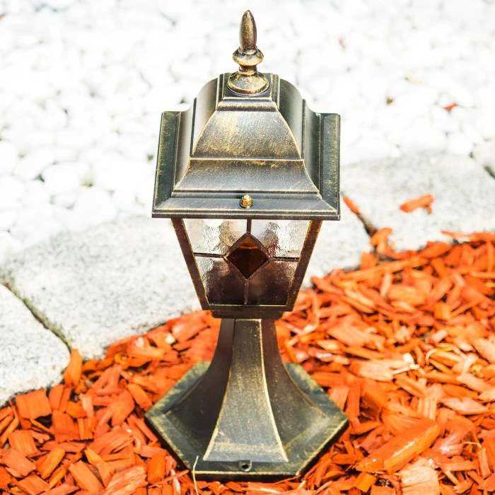 Hofstein Sockelleuchte Antibes Braun, Gold, 1-flammig 8 Hofstein Sockelleuchte Antibes Braun, Gold, 1-flammig – Bild 7