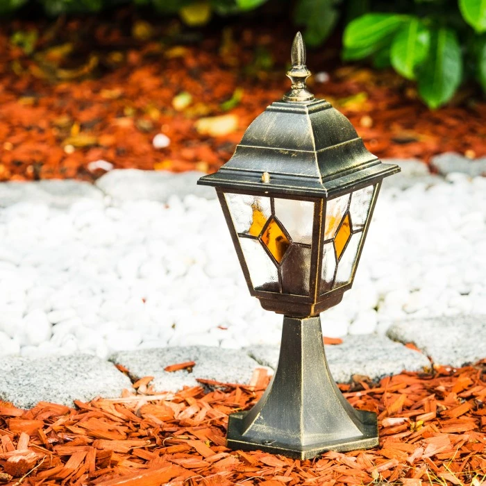 Hofstein Sockelleuchte Antibes Braun, Gold, 1-flammig 10 Hofstein Sockelleuchte Antibes Braun, Gold, 1-flammig – Bild 9