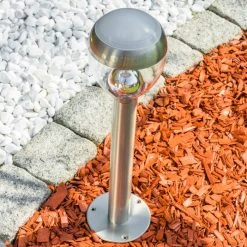 Hofstein Sockelleuchte Cordova LED Edelstahl, 1-flammig -Günstiges Wegeleuchten Geschäft sockelleuchte cordova h3006207 11