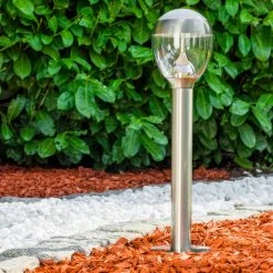 Hofstein Sockelleuchte Cordova LED Edelstahl, 1-flammig -Günstiges Wegeleuchten Geschäft sockelleuchte cordova h3006207 4