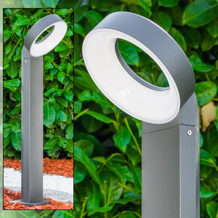 Hofstein Sockelleuchte Meridian LED Anthrazit, 1-flammig 5 Hofstein Sockelleuchte Meridian LED Anthrazit, 1-flammig – Bild 3