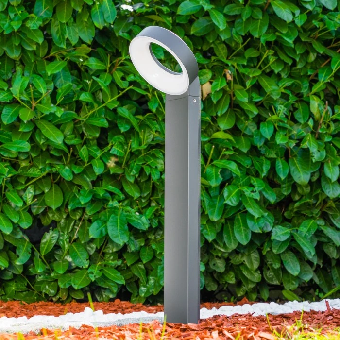 Hofstein Sockelleuchte Meridian LED Anthrazit, 1-flammig 7 Hofstein Sockelleuchte Meridian LED Anthrazit, 1-flammig – Bild 5