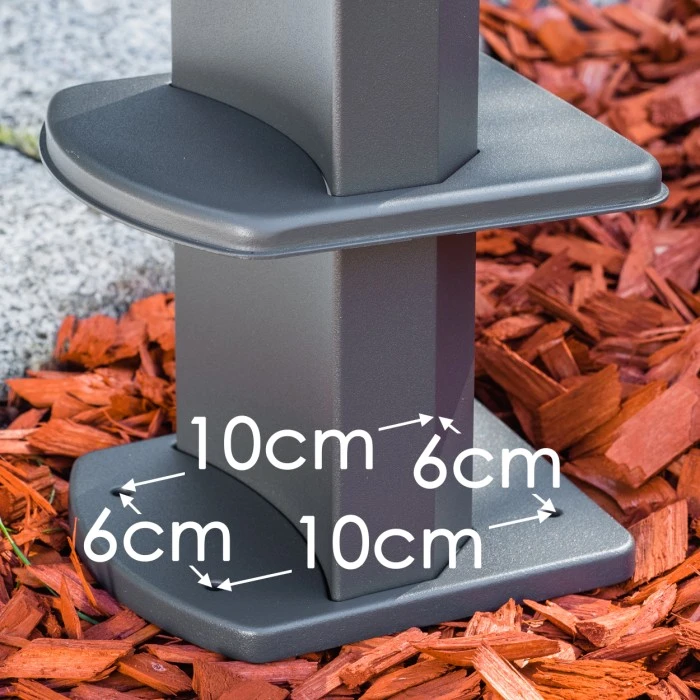 Hofstein Sockelleuchte Meridian LED Anthrazit, 1-flammig 12 Hofstein Sockelleuchte Meridian LED Anthrazit, 1-flammig – Bild 10