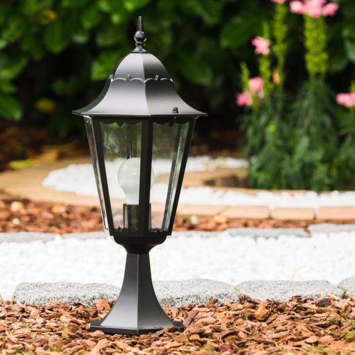 Hofstein Sockelleuchte schwarz Schwarz, Transparent, Klar, 1-flammig 13 Hofstein Sockelleuchte schwarz Schwarz, Transparent, Klar, 1-flammig – Bild 11