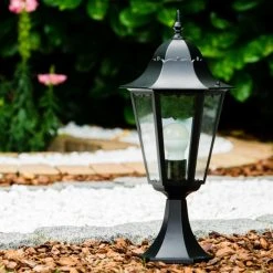 Hofstein Sockelleuchte schwarz Schwarz, Transparent, Klar, 1-flammig 24 Hofstein Sockelleuchte schwarz Schwarz, Transparent, Klar, 1-flammig -Günstiges Wegeleuchten Geschäft sockelleuchte schwarz 1334 l sw2 8