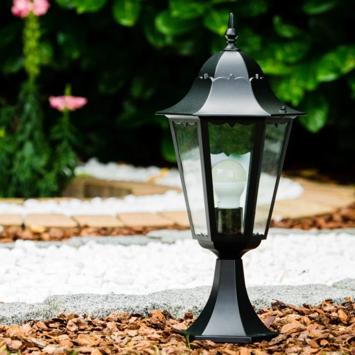 Hofstein Sockelleuchte schwarz Schwarz, Transparent, Klar, 1-flammig 11 Hofstein Sockelleuchte schwarz Schwarz, Transparent, Klar, 1-flammig – Bild 9