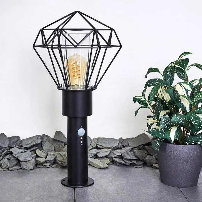 Hofstein Solda Wegeleuchte Schwarz, 1-flammig, Bewegungsmelder 13 Hofstein Solda Wegeleuchte Schwarz, 1-flammig, Bewegungsmelder – Bild 11