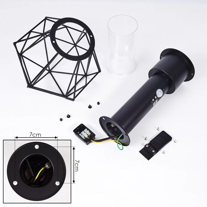 Hofstein Solda Wegeleuchte Schwarz, 1-flammig, Bewegungsmelder 7 Hofstein Solda Wegeleuchte Schwarz, 1-flammig, Bewegungsmelder – Bild 5