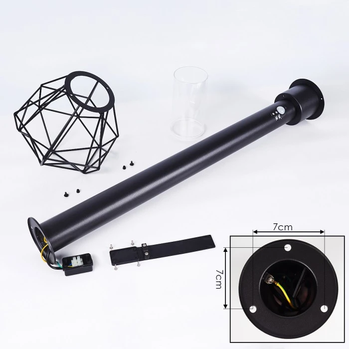 Hofstein Solda Wegeleuchte Schwarz, 1-flammig, Bewegungsmelder 7 Hofstein Solda Wegeleuchte Schwarz, 1-flammig, Bewegungsmelder – Bild 5