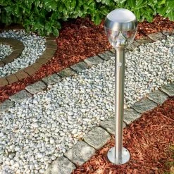 Hofstein Sorken Wegeleuchte LED Edelstahl, 1-flammig, Bewegungsmelder -Günstiges Wegeleuchten Geschäft sorken wegeleuchte h3170212 do1 13