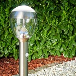 Hofstein Sorken Wegeleuchte LED Edelstahl, 1-flammig, Bewegungsmelder -Günstiges Wegeleuchten Geschäft sorken wegeleuchte h3170212 do1 3