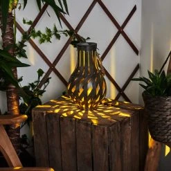 Hofstein Soulé Solarleuchte LED Braun, 1-flammig -Günstiges Wegeleuchten Geschäft soule solarleuchte h3391907 10