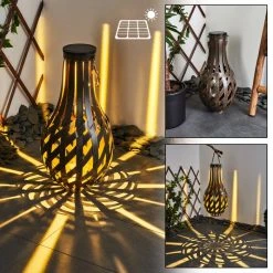 Hofstein Soulé Solarleuchte LED Braun, 1-flammig