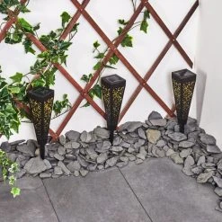 Hofstein Staranzano Solarleuchte LED Gelb, Schwarz, 1-flammig -Günstiges Wegeleuchten Geschäft staranzano solarleuchte h3419533 11