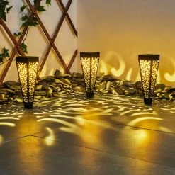 Hofstein Staranzano Solarleuchte LED Gelb, Schwarz, 1-flammig -Günstiges Wegeleuchten Geschäft staranzano solarleuchte h3419533 6