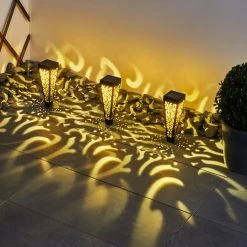 Hofstein Staranzano Solarleuchte LED Gelb, Schwarz, 1-flammig -Günstiges Wegeleuchten Geschäft staranzano solarleuchte h3419533 8