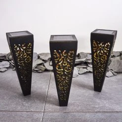 Hofstein Staranzano Solarleuchte LED Gelb, Schwarz, 1-flammig -Günstiges Wegeleuchten Geschäft staranzano solarleuchte h3419533 9